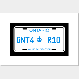 Ontario car license plate Posters and Art